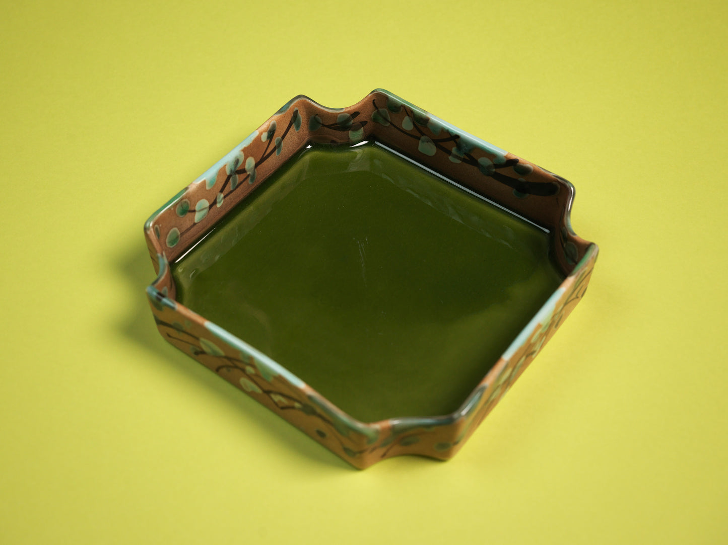 JADE GLAZE/MATTE CERAMIC TRAY / JUMBO BOWL SET