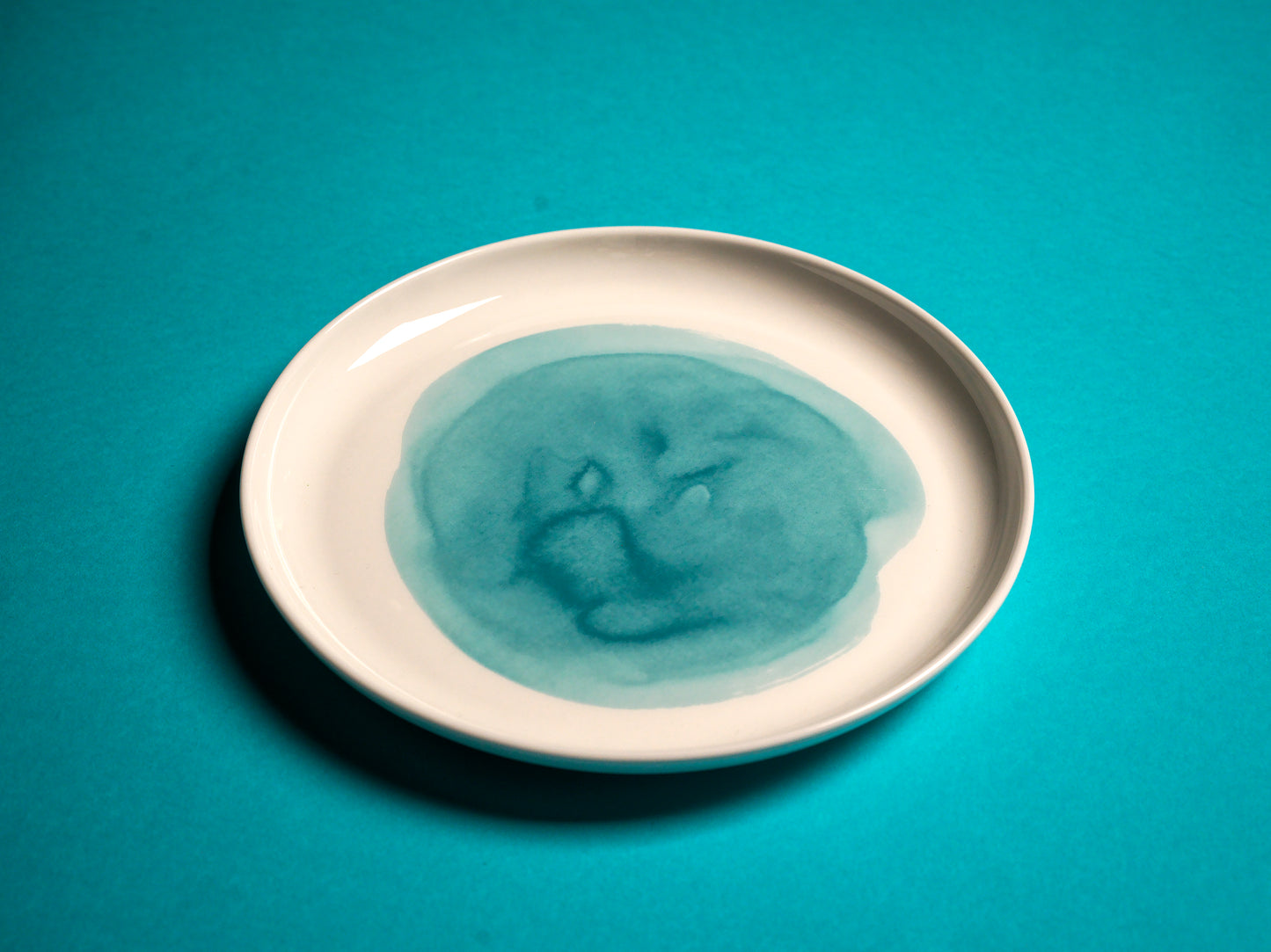 AQUA GLAZE PORCELAIN PLATE / BOWL SET