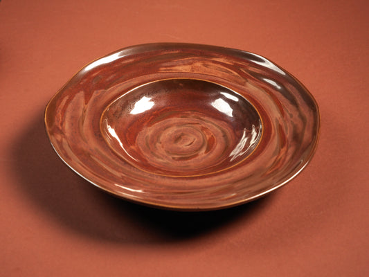 TERRA COTTA GLAZE CERAMIC DEEP PLATE SET