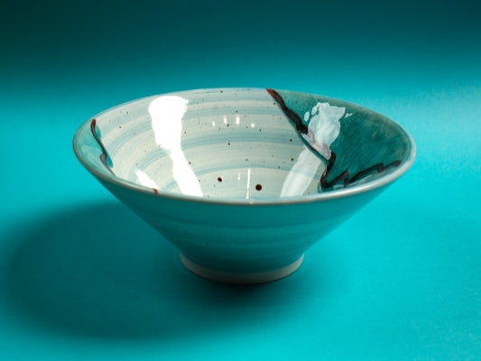 AQUA GLAZE CERAMIC BOWL