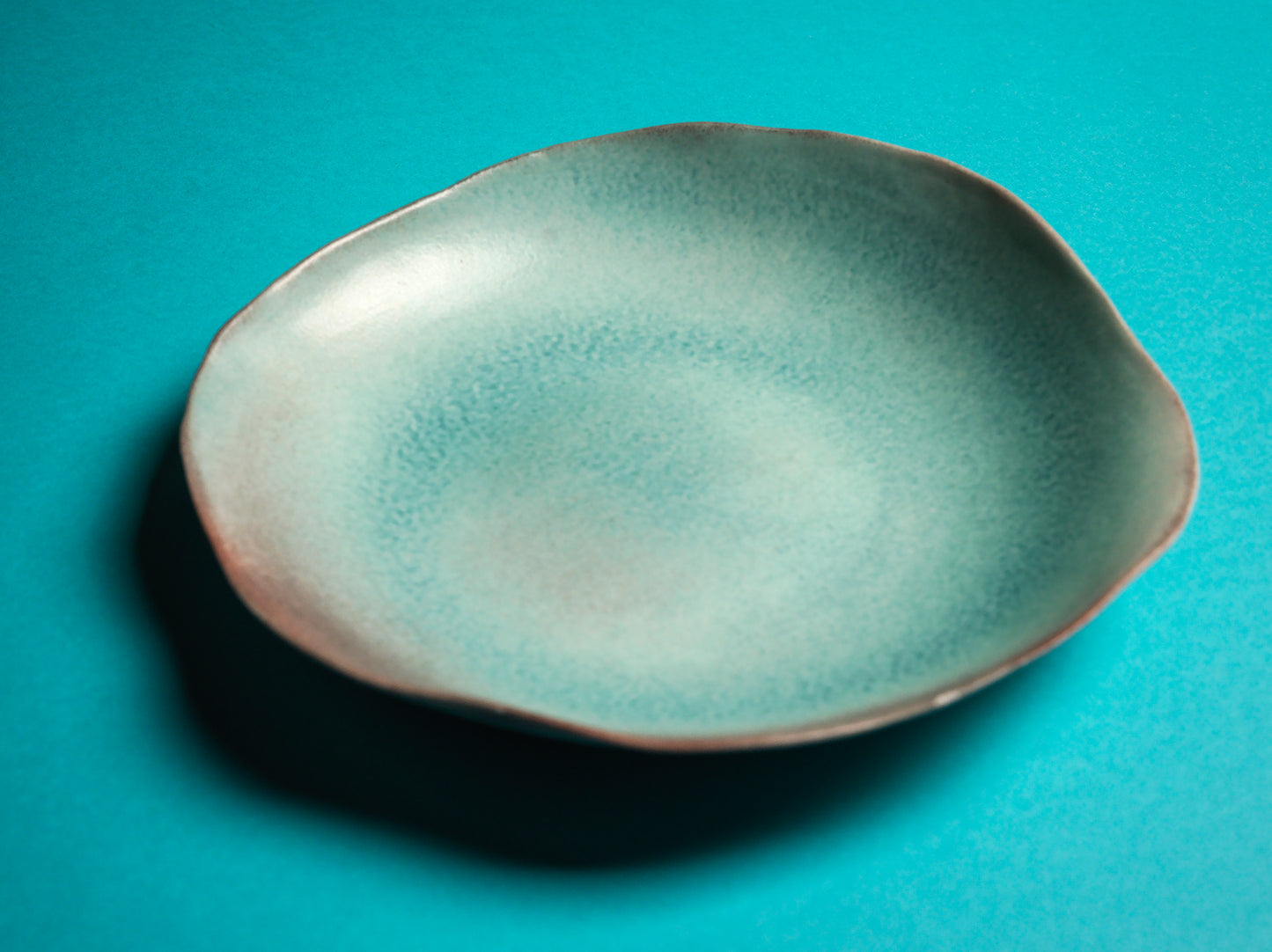 AQUA MATTE CERAMIC PLATE